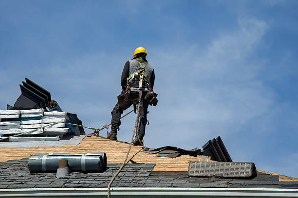 Professional Roof Replacement technician working in Monroe, IA